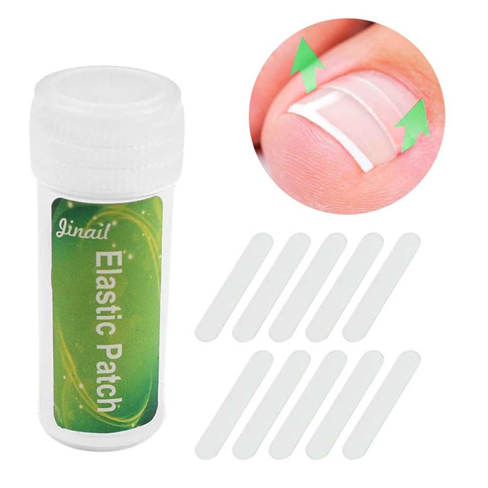 10pcs Pedicure Ingrown Toenail Straightening Clip Sticker Curved Brace Toenail Thick  Correction Patch Foot Care Tool