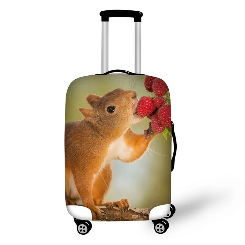 

squirrel print Women Travel Waterproof Bags Luggage Cover Elastic Stretch Protect Suitcase Covers Apply to 18''-30'' Case