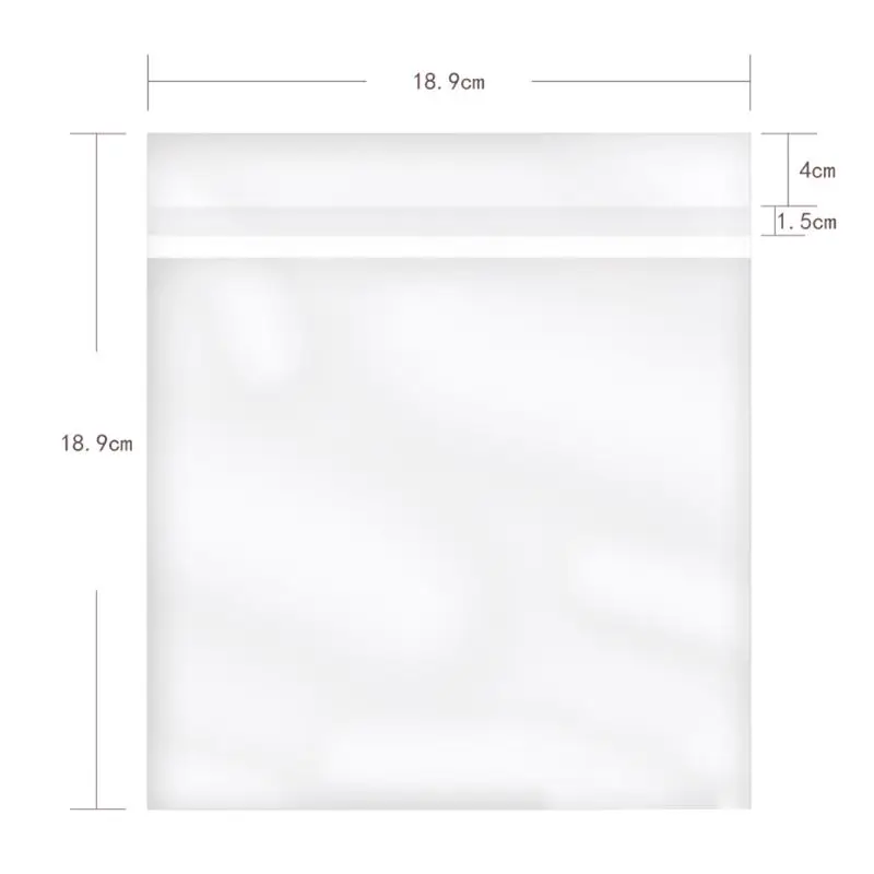 50PCS OPP Gel Record Protective Sleeves Self Adhesive Bag For 7 Inches Vinyl Records Turntable Accessories