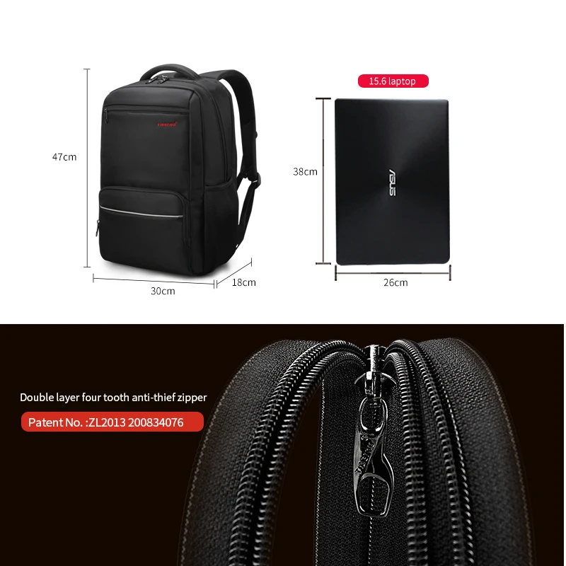 Lifetime Warranty Men Backpack Nylon Waterproof Anti Theft Male Travel Laptop Backpack 15.6 inch 25L Large Capacity School bags