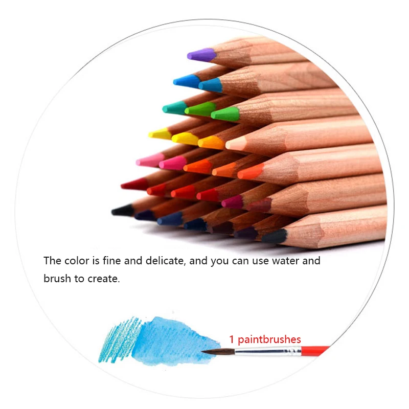 Marco 6120 water soluble color pencil 24/36/48 color art painting color paper cartridge water soluble color lead