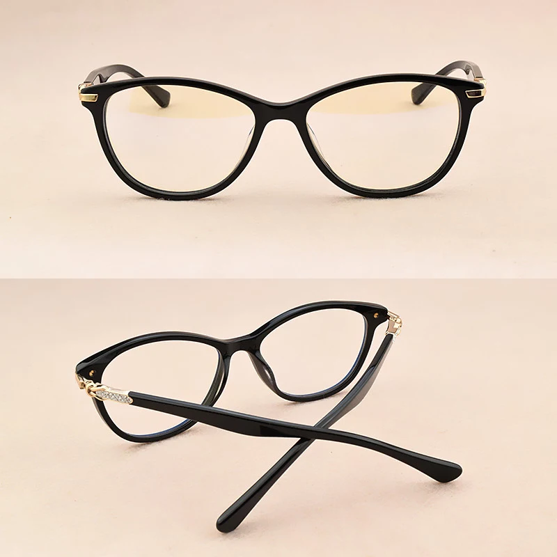 2024 Cat Eye Glasses Frame Women Rhinestone Decoration Styles Optical glasses Computer Glasses women's eyeglass spectacle frames