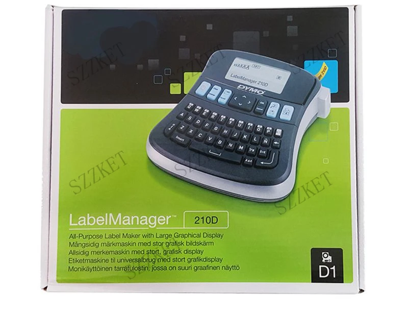 Handheld Label Printer LabelManager210D Sticker Cable Label Printer All English Typewriter LM-210D