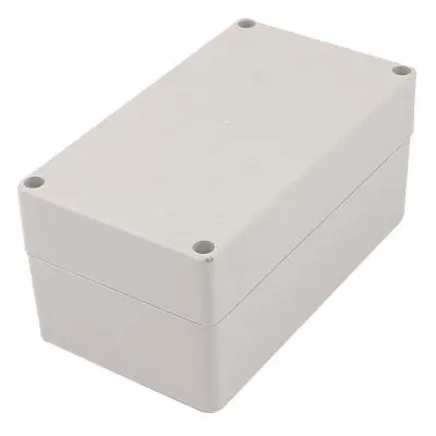 158mm x 90mm x 75mm Rectangular Dustproof IP65 Plastic Junction Box Case Grey