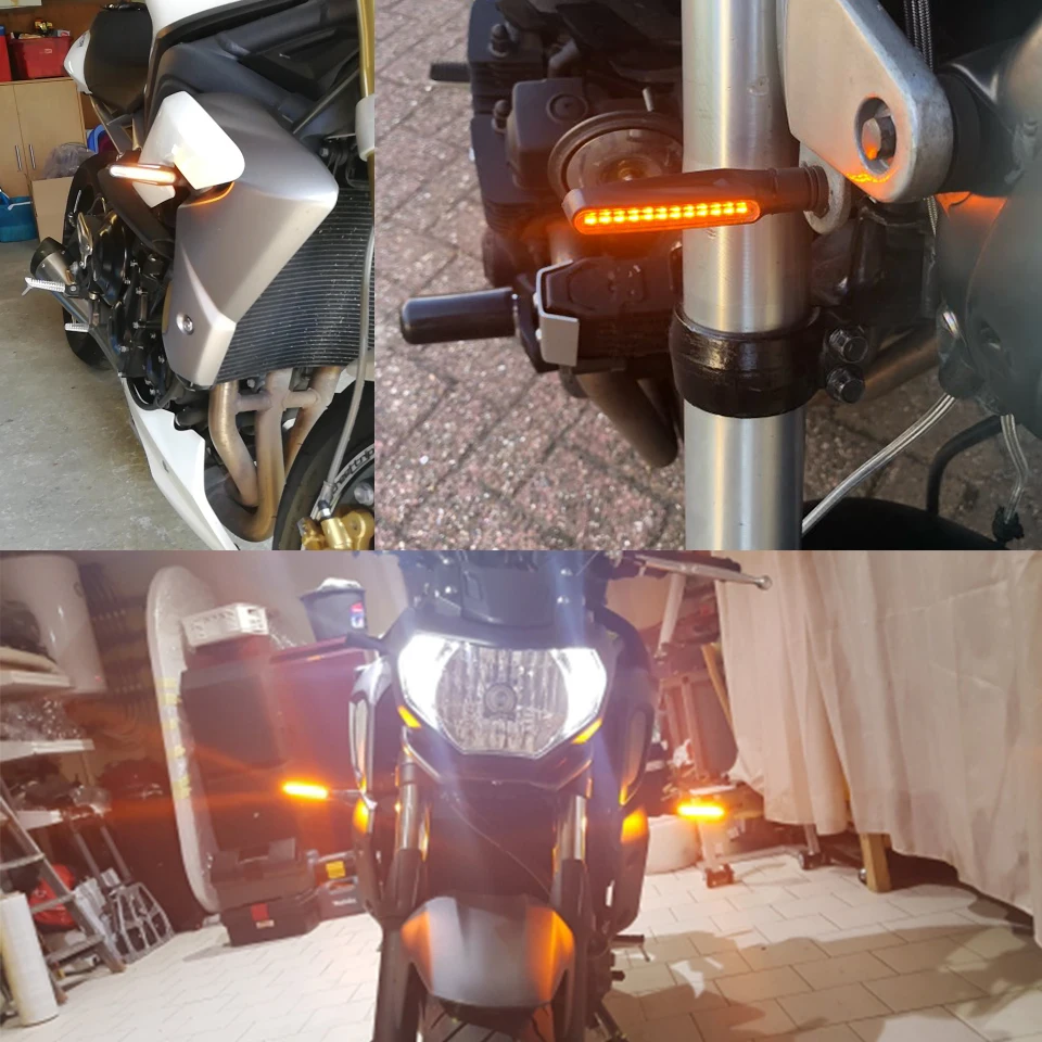 Motorcycle 12 LED Turn Signal Light Amber Tail Lights Indicators FOR suzuki SV650 SV650S 1999 2000 2001 2002 2003 2004 2005 2006