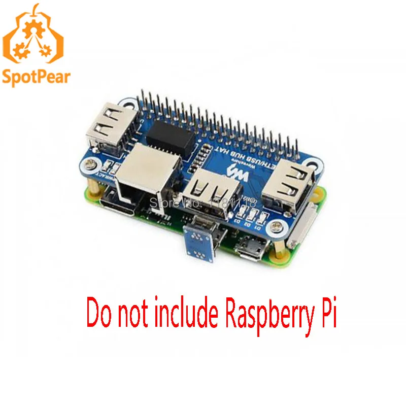 

Raspberry Pi zero W WH Ethernet / USB HUB HAT 1x RJ45, 3x USB