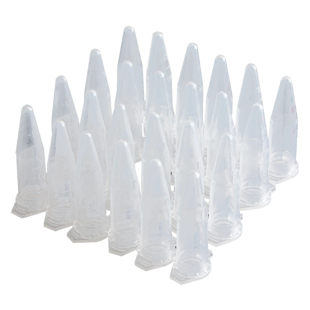 100PCS 1.5ml Lab Mini Plastic Test Tube Centrifuge Vial Snap Cap 42x11mm Clear