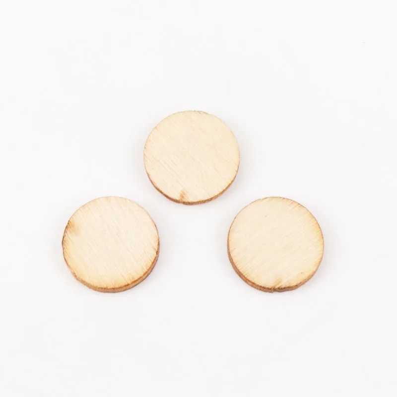 Natural Wood Round Craft Accessories Handmade Scrapbooking For Handmade Sewing  Home Craft Decoration DIY 200pcs 10mm