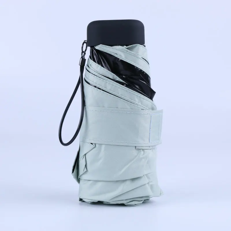 

mini pocket umbrella five folding uv protection sunny and rainy umbrella