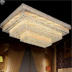 Manufacturers wholesale gold rectangular living room bedroom lamp restaurant lights S LED Ceiling Lights Rmy-069