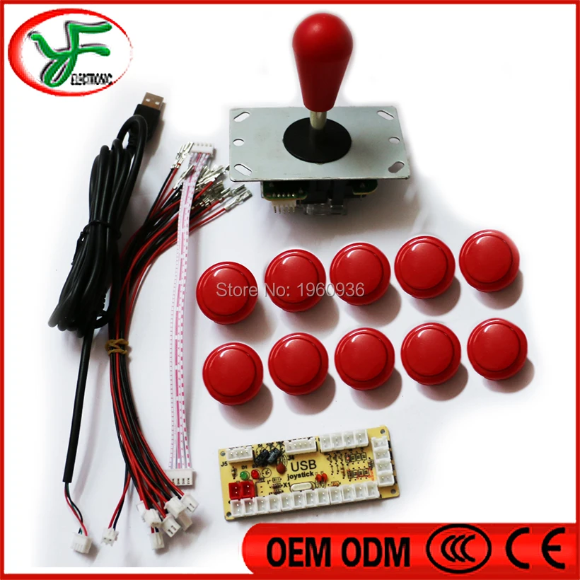 Zero Delay USB Encoder PC Joystick Button for Mame Jamma Fight Stick Controls for Arcade DIY kit