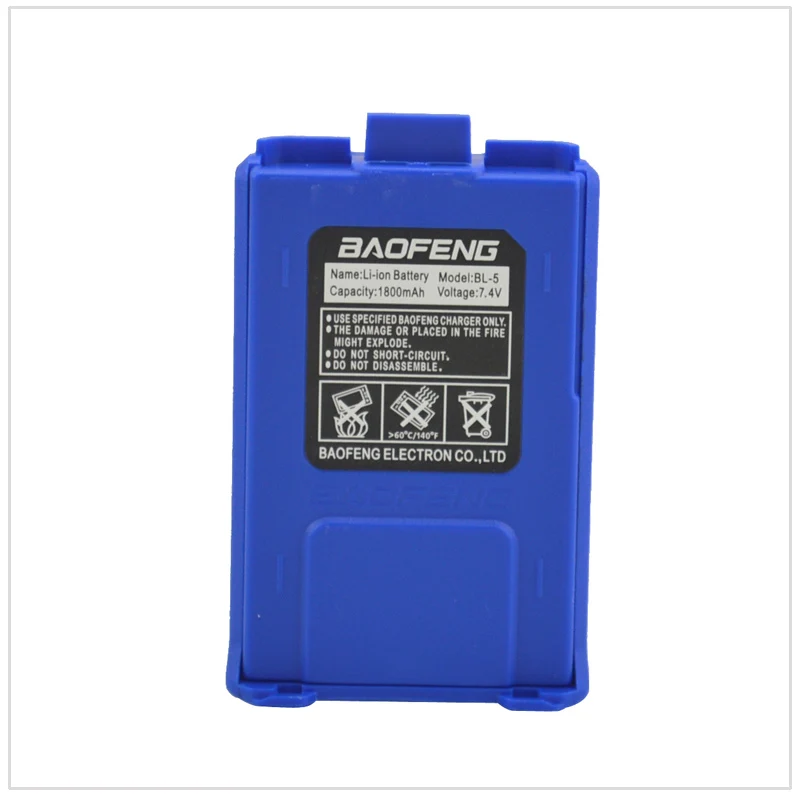 

Blue BF-UV5R Baofeng Radio Li-ion Battery DC7.4V 1800mAh for Baofeng UV-5R,UV-5RA,UV-5RB,UV-5RC,UV-5RD,UV-5E,TYT TH-F8