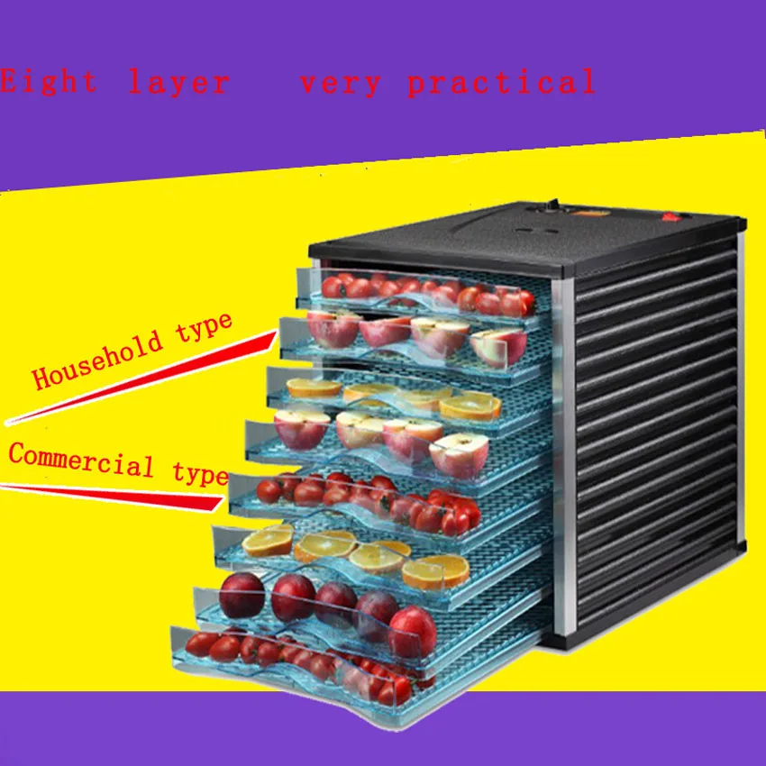 1pcs 8 layer fruit dry machine dehydration machine large capacity food drying machine