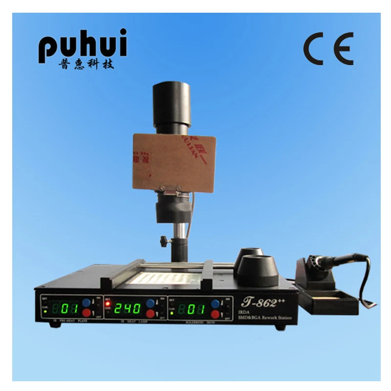 New Arrival PuHui T862++ INFRARED REWORK BGA STATION IRDA WELDER T862++ BGA MACHINE