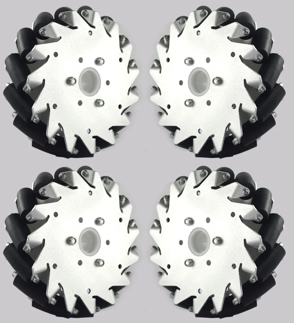 (6 inch)152mm Aluminum Mecanum wheels Set(2Left, 2Right)Basic 14165