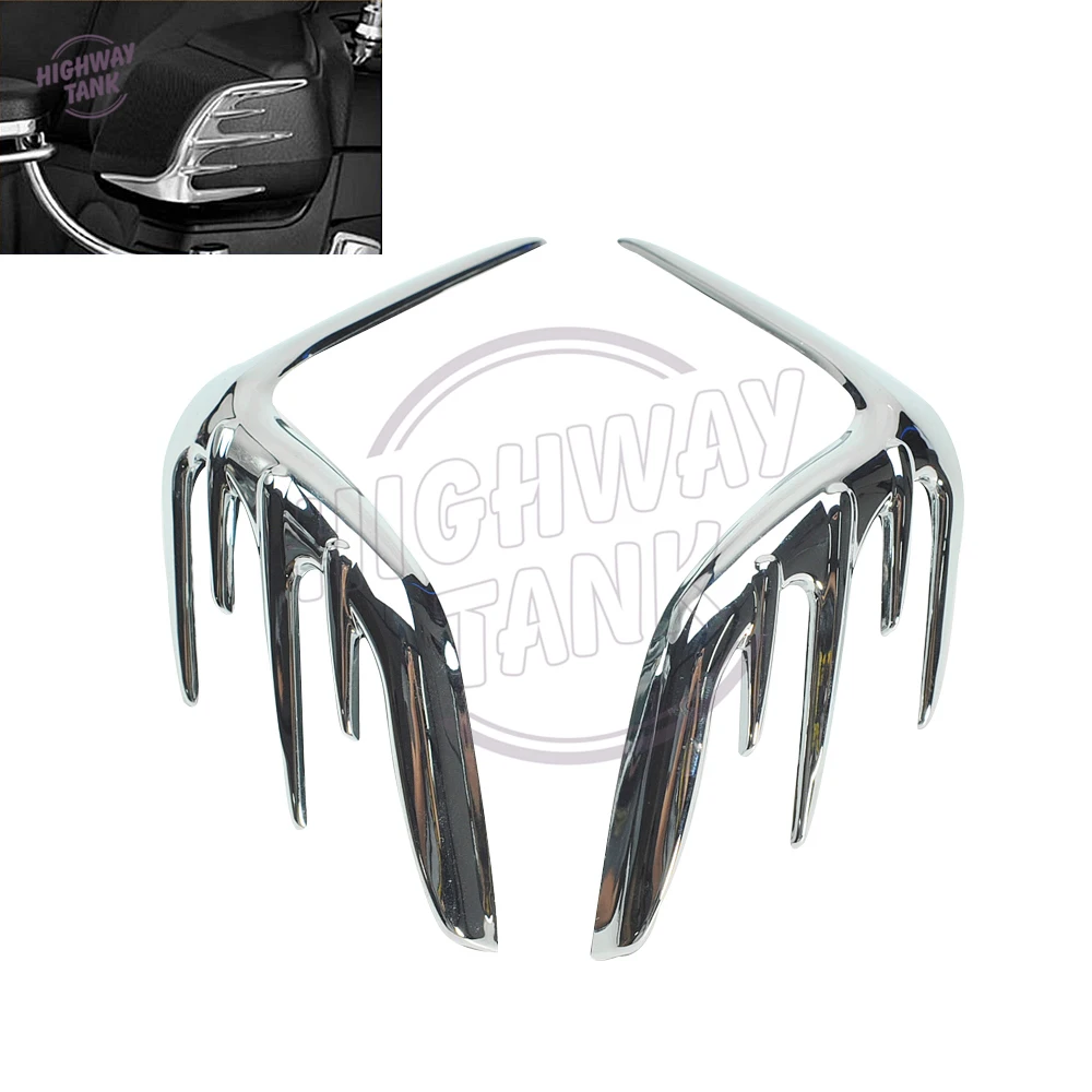 

Chrome Motorcycle Passenger Speaker Outer Trim case for Honda Goldwing GL1800 2006-2015 2007 2008 2009 2010 2011 2012 2013 2014