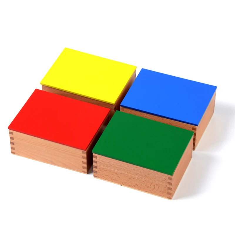 Baby Toy Learning Educational Toys  Knobless Cylinders Montessori Wooden 4 Sets of 10 Cylinders Great Gift for Children
