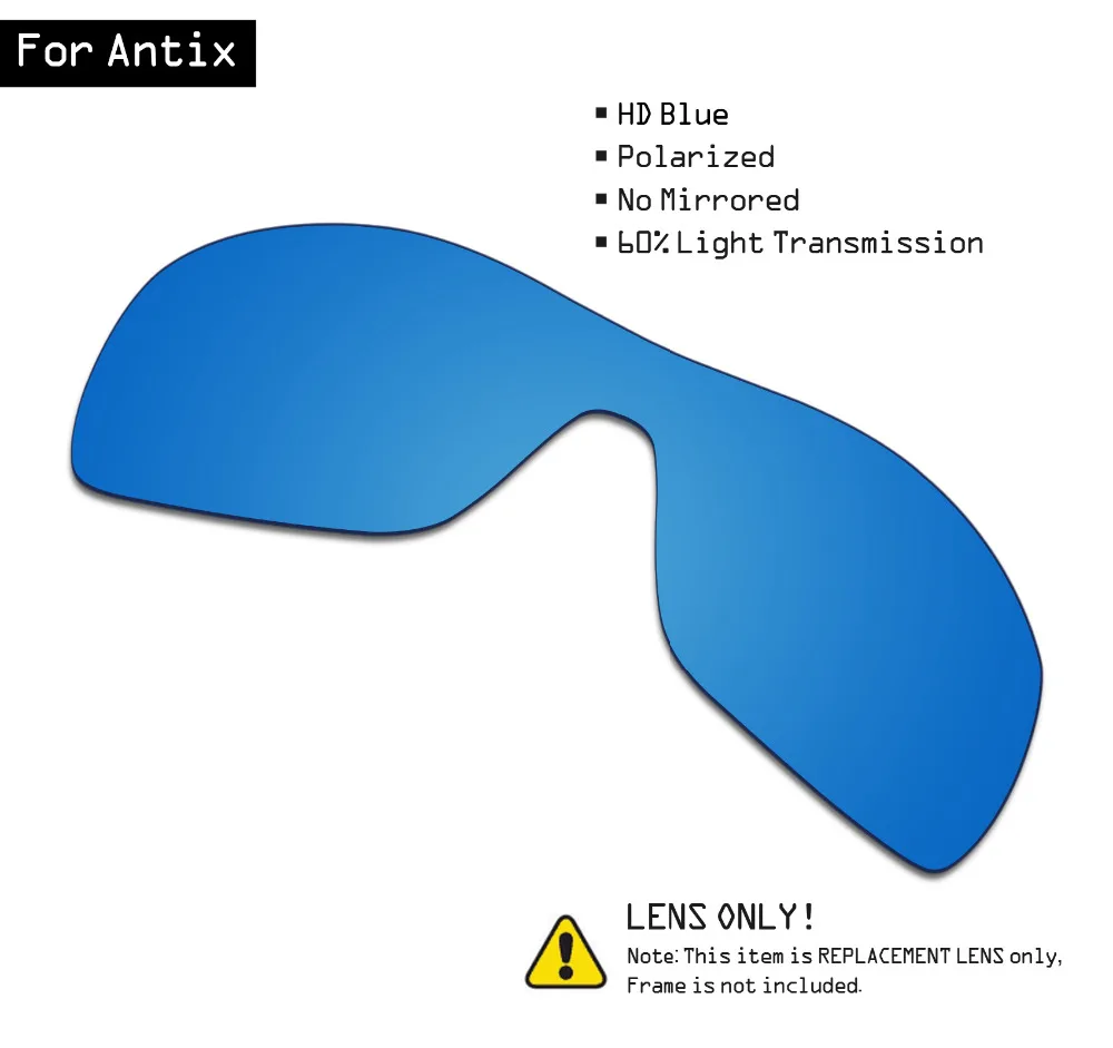 

SmartVLT Sunglasses Replacement Lenses for Oakley Antix - HD Blue