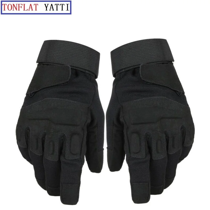 Outdoor Men Adventure Army Gloves Full Finger Military Police Safety  Anti-Slippery Leather Wear-Resistant Tactical-Gloves M-XL