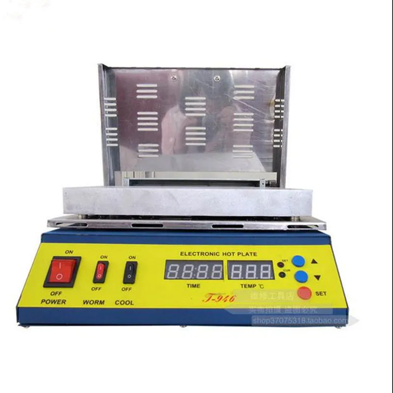 PUHUI T-946 180 * 240mm Heating Size 800W Electronic LED Heating Plate PCB Preheating Welding Station