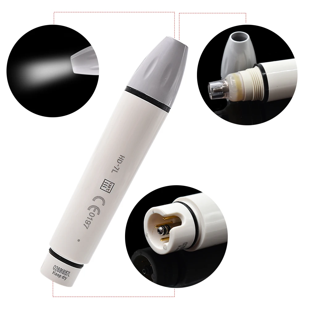 

Dental Ultrasonic Scaler Handpiece scaler Detachable Ultrasonic Piezo Scaler Handle for Woodpecker DTE Satelec Series Device