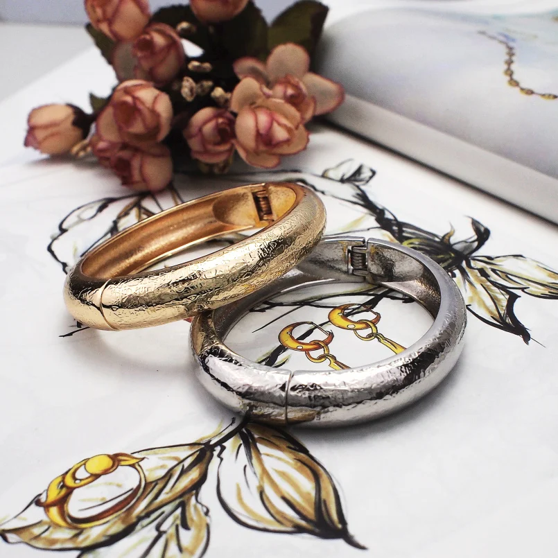 New Statement Alloy Cuff Bangles Women Punk Jewelry Metal Bracelet Bracelets Fashion Wholesale Accessories UKEN