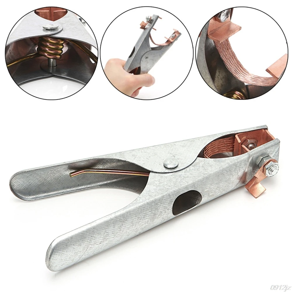 Welding Manual Welder Arc Earth Ground Cable Copper Grip Clip Clamp 300A New New Drop ship LS'D Tool