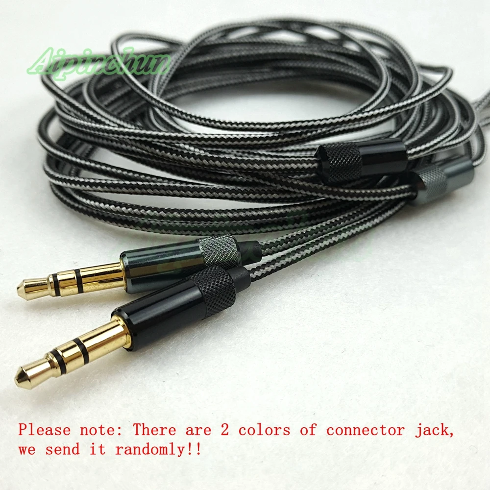 Aipinchun 3.5mm 3-Pole Jack DIY Earphone Cable Headphone Repair Replacement Wire Cord A35