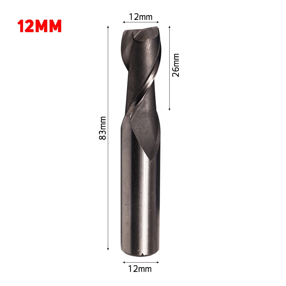 1 Pc CNC Bohrer 2 Flöte 4mm Gerade Schaft HSS Router Bit 4/6/8/10/12mm Ende Mühle Router Bit Holz Fräser Werkzeug