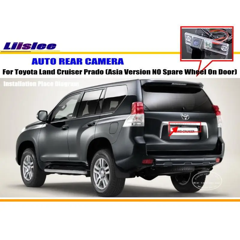 

For Toyota Land Cruiser Prado(Asia Version NO Spare Wheel On Door) Car Rearview Rear View Camera AUTO HD CCD CAM Accessories Kit