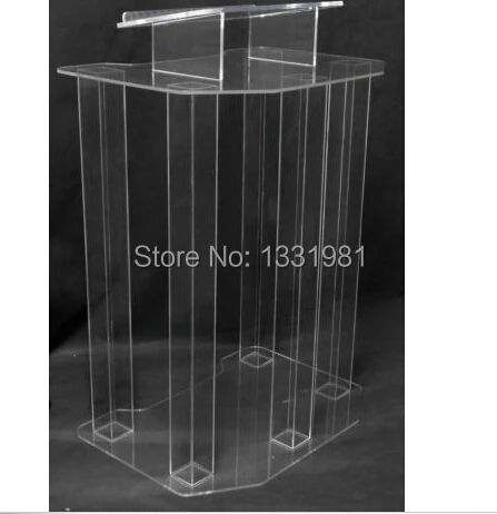 Acrylic/Podium/Lectern/Pulpit/Plexiglass/Lucite/clear 1803-4 flat