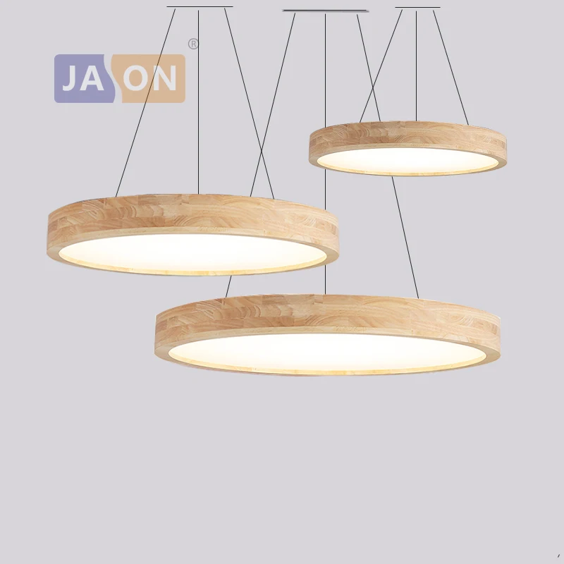 

LED Modern Wood Iron Acryl 2 In 1 Round 6cm Thin LED Lamp.LED Light Pendant Lights.Pendant Lamp.Pendant Light For Bedroom Foyer