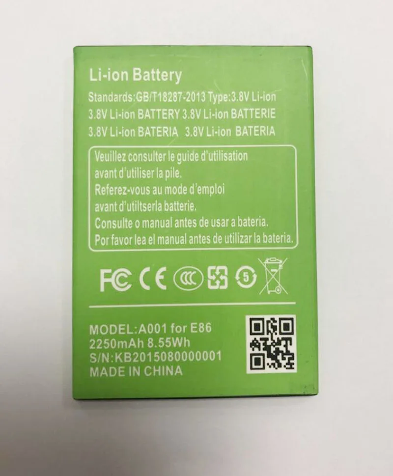 

GeLar 3.8V 2250mAh 8.55Wh original Replacement Battery For Timmy E86