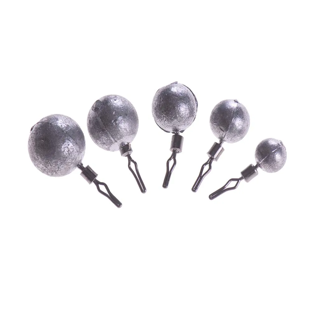BASSKING 20Pcs/Box 2.5g-14g Primary Color Fishing Angling Lead Weight Split Shot Rig Fishing Sinker Bass Pesca Accessories