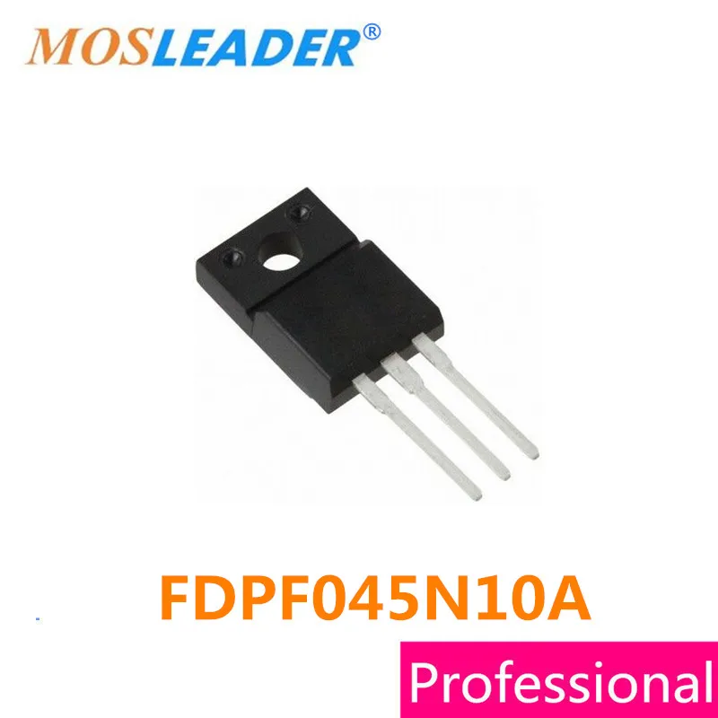 

Mosleader FDPF045N10A TO220F 100 шт. FDPF045N10 45N10 N-Channel 100V 67A 9mR МОП-феты, китайское высокое качество