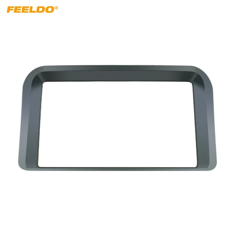 FEELDO Car Audio Radio Fascia Frame for LEXUS LX-470 TOYOTA LC-100 Stereo 2 Din Dashboard Plate Panel Mount Kit #AM4925