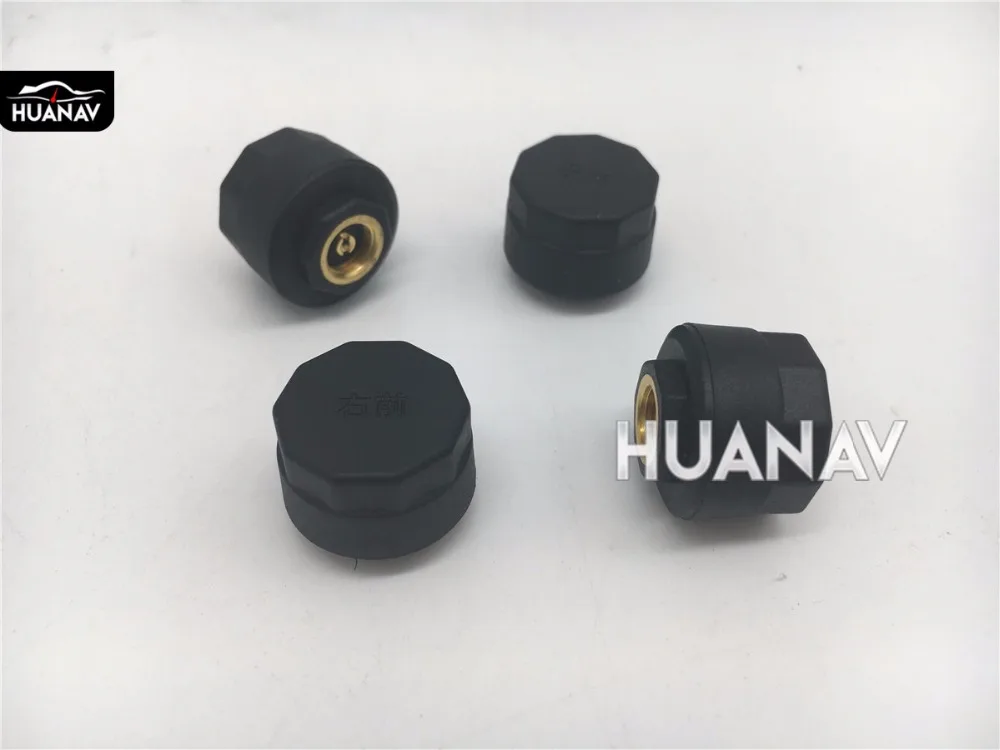 

TPMS Car Tire Pressure Monitoring System Wireless tpms with 4 External Sensors fit for Android 4.4, 5.1, 6.0 DVD Player HUANAV