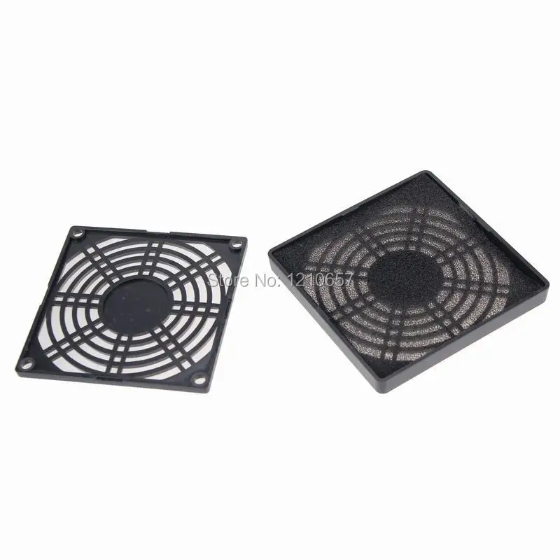 5 Pieces LOT Guard Black Plastic Dustproof Filterable 90mm Computer Fan Filter