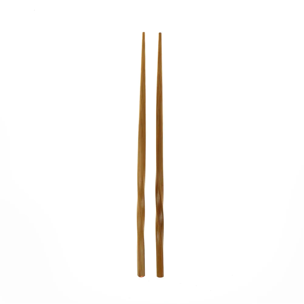 Natural Wavy Wood Chopsticks Handmade Healthy Chinese Chop Sticks Reusable Hashi Sushi Food Stick Gift Tableware