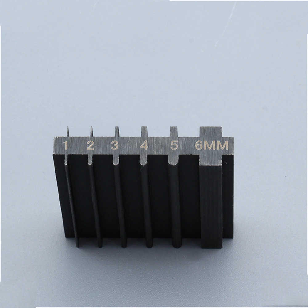 DIY leder handwerk hand rand beveler werkzeug spitzer 1 2 3 4 5 6mm set vorne und hinten back seite