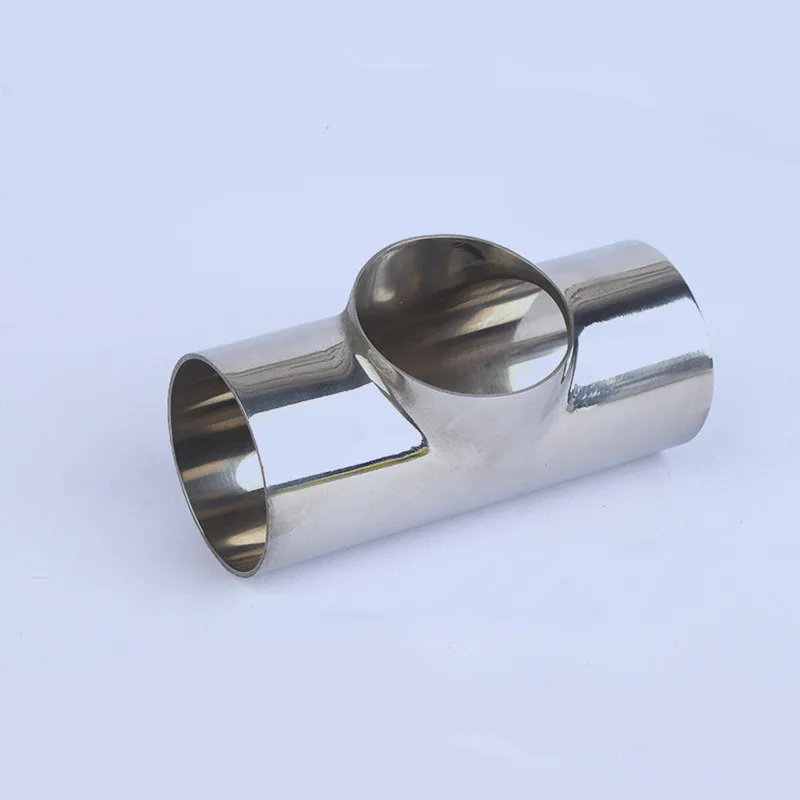 

38*1.5 O/D 304 Stainless Steel Sanitary Weld Flat Tee 3 Way Connector Pipe Fitting