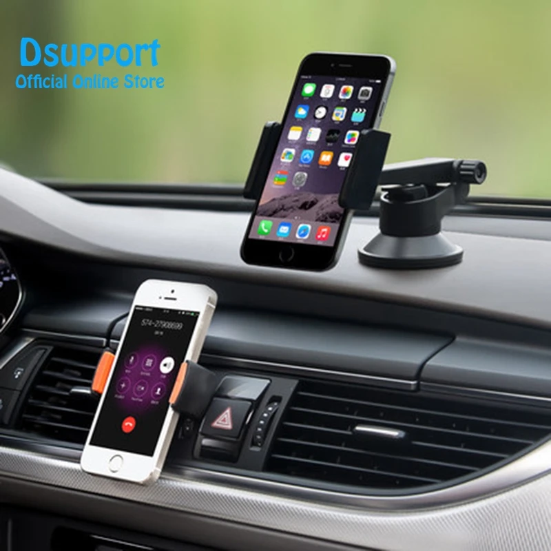 New Balck Universal Car Holder Car Windshield Mount Holder phone For iPhone 6/7/8/X MP3 /GPS for Samsung ect. smartphone