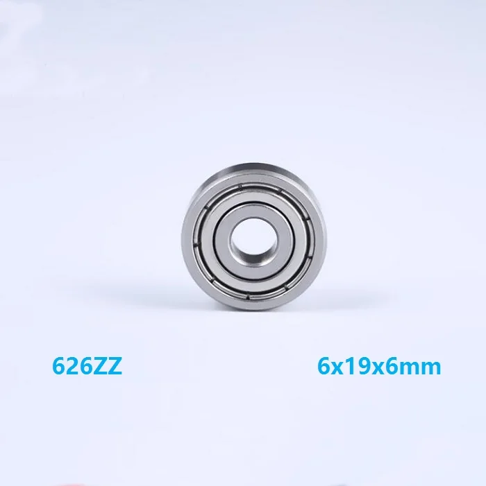 

50/100pcs 6x19x6mm 626ZZ 626-ZZ 626 ZZ Z 6*19*6mm Double metal cover Deep Groove Ball bearing Miniature Mini Ball Bearings 626Z