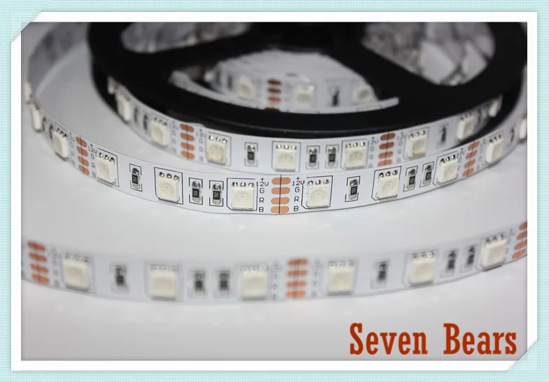 RGB Led Strip 5050 Flexible LED Light 5M 300leds SMD + 44 Key Remote Controller + 12V5A Power Adapter Transformer Free Shipping