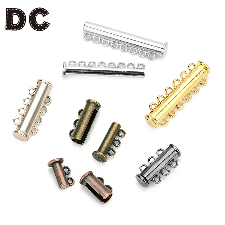 DC Hot Sale 5pcs/lot Copper Strong Magnetic Clasps For Necklaces Bracelets End Clasps Connector Diy Jewelry Making Supplies