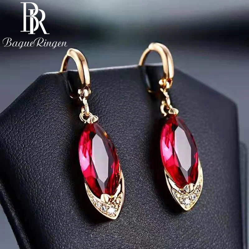 Begua Ringen Classic Design Rose Gold Color Drop-earrings For Women Restoring Ancient Earrings Female Fashion Jewelry