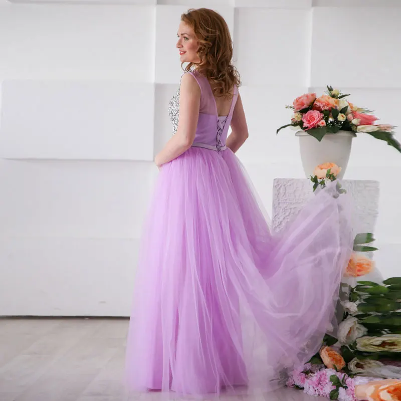 Vestido elegante De fiesta para madre De la novia, traje con cuentas De cristal, fajas De tul con abalorios, novedad