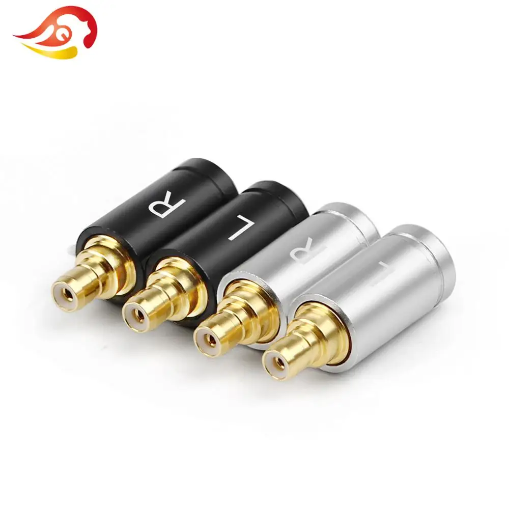 QYFANG Earphone Pin Beryllium Copper DIY Audio Jack Wire Connector Frosted Shell Metal Adapter For IE400 IE500 1690TI Headset