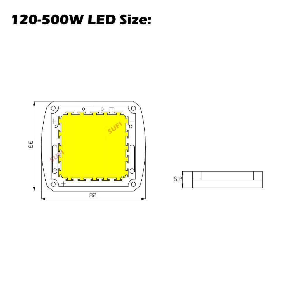 High Power LED COB Bulb Chip 120W 150W 200W 300W 400W 500W Light Beads Warm Natural Pure Cool White For DIY Outdoor Light