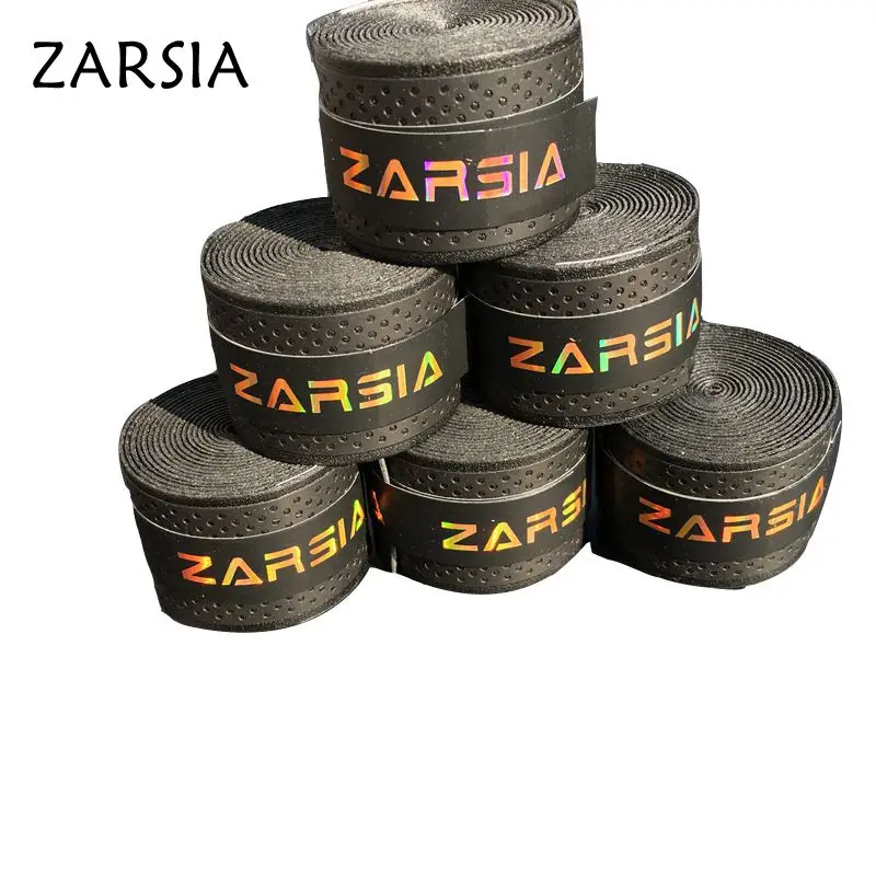 (15pcs/lot) ZARSIA Tennis overgrips,Pressure point Tennis Racket Grips,dry feel Anti-skid sweat absorbed wraps (Black)